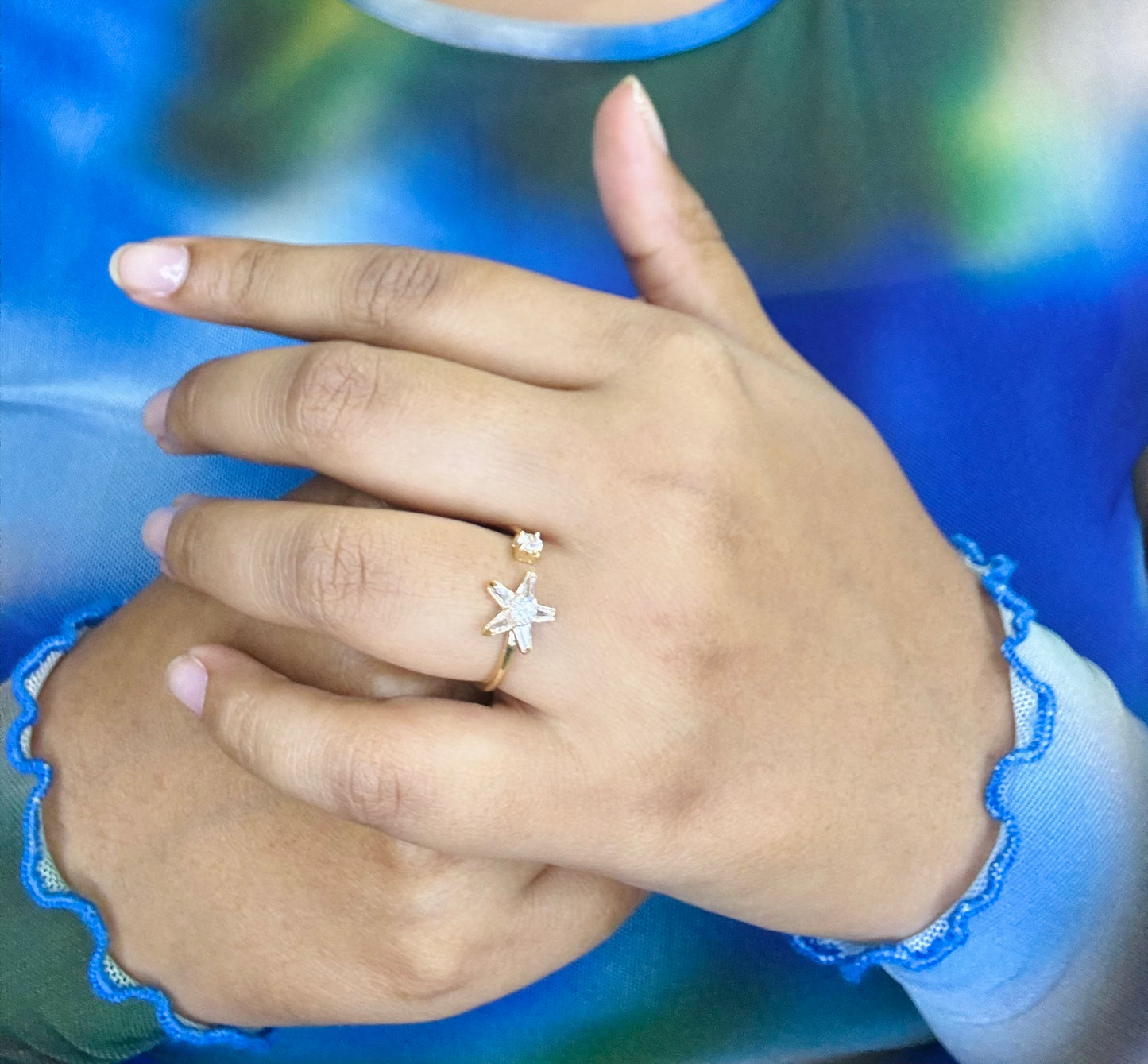 Celestial Starbust Anti-tarnish Ring