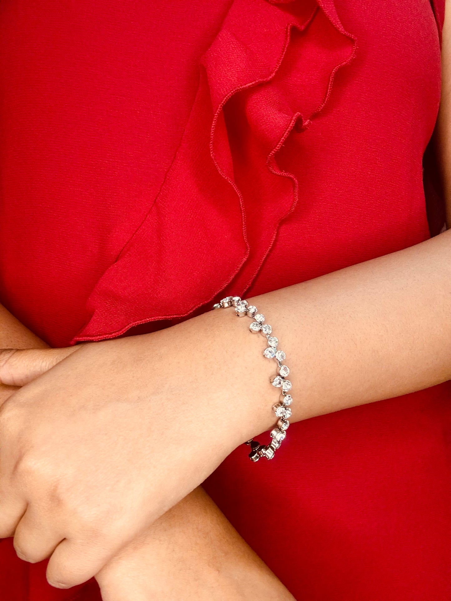 Eternal Spark Zircon Bracelet (Anti-Tarnish | Silver Finish)