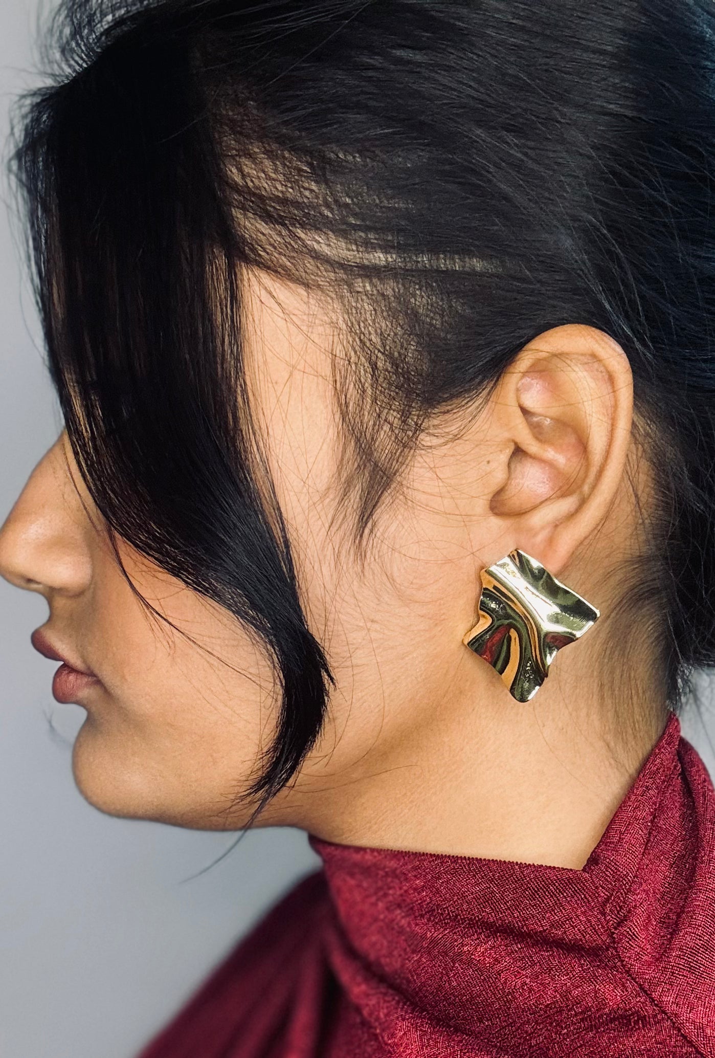 18k Gold Tone Anti-tarnish Earrings