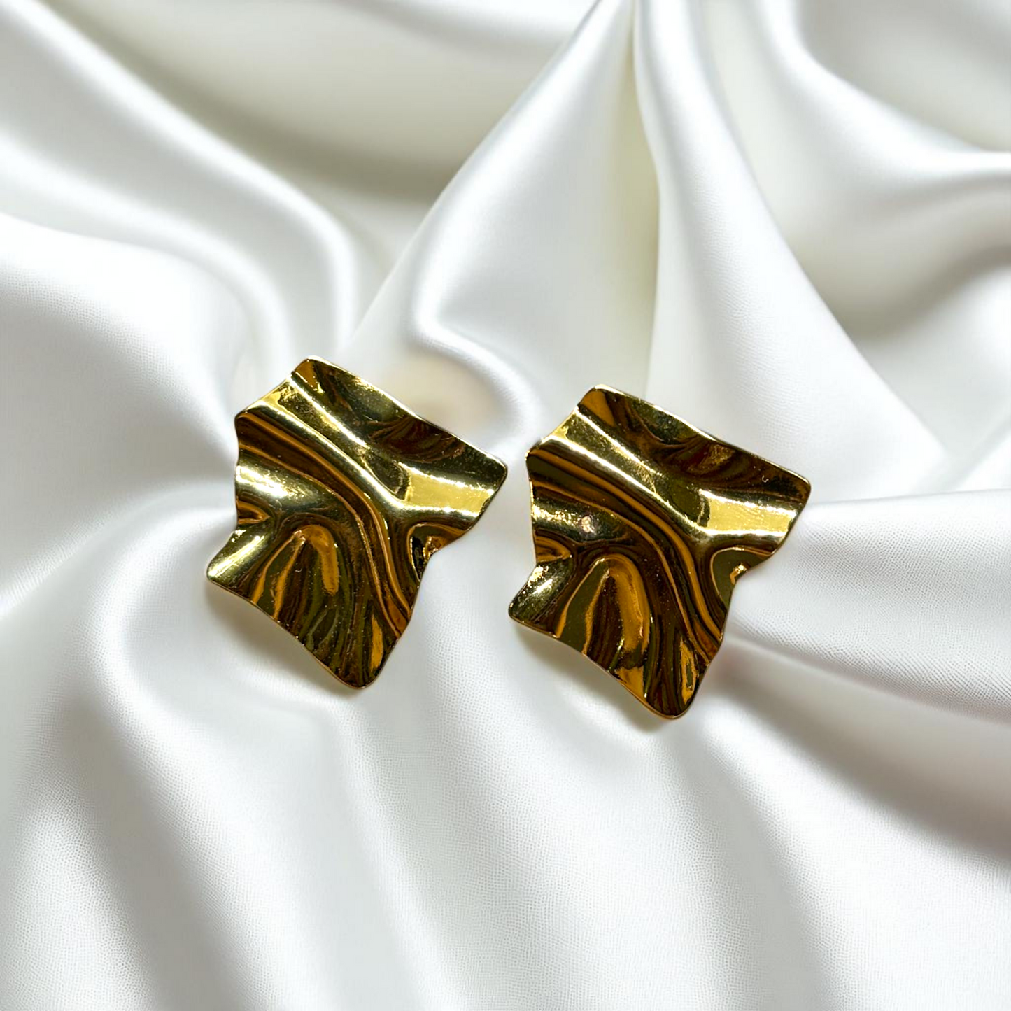 18k Gold Tone Anti-tarnish Earrings