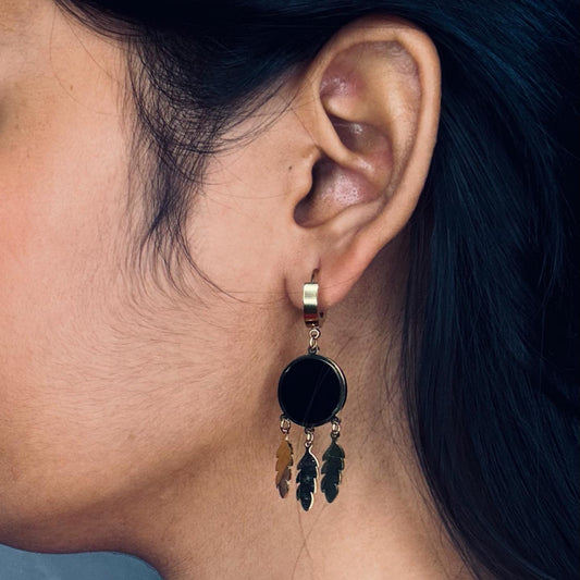 18k Gold tone Dreamcatcher Earrings