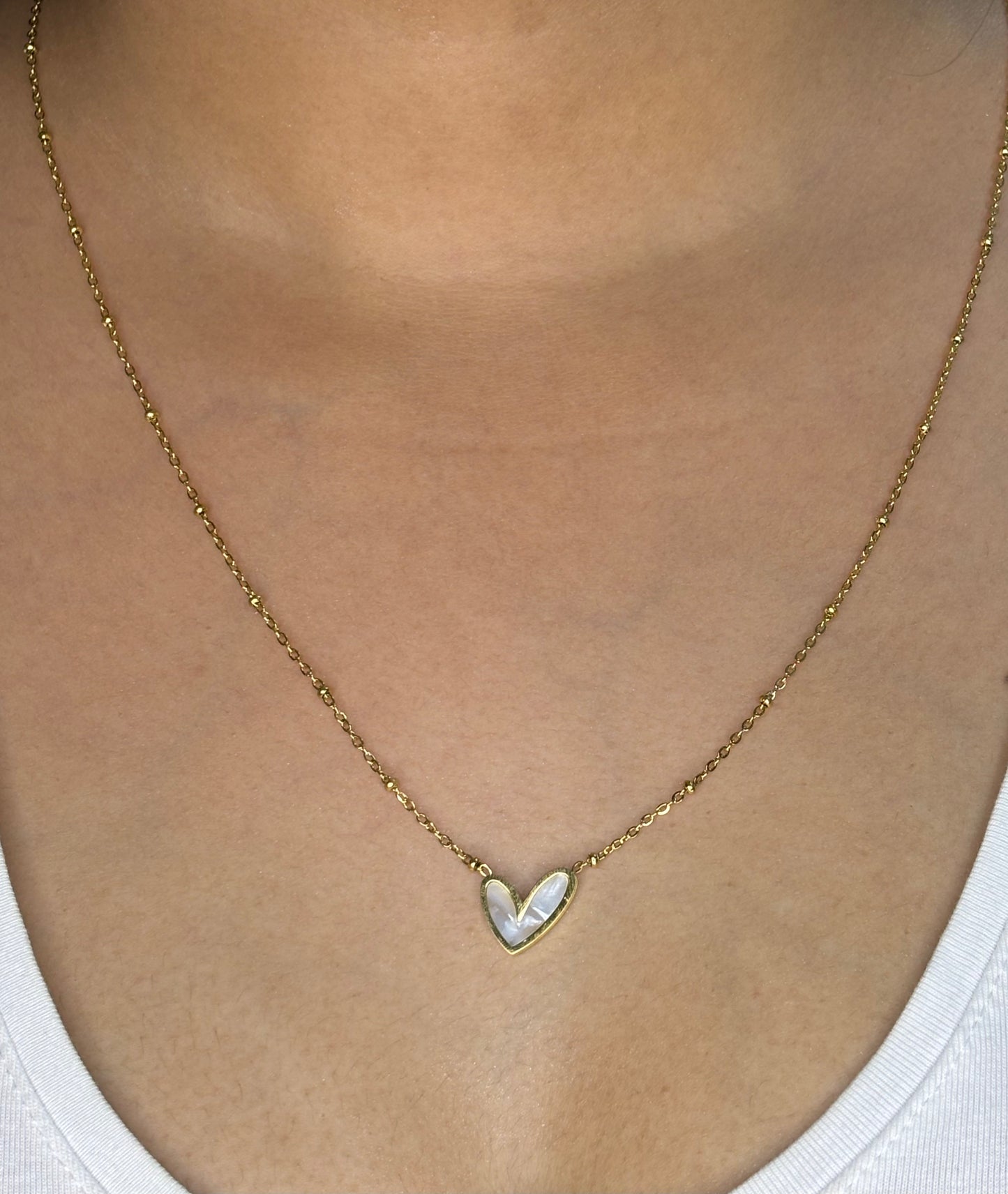 Gold-Tone Heart Necklace