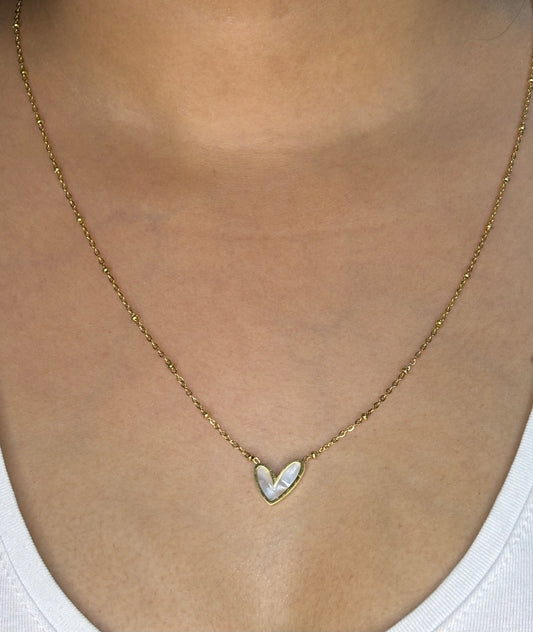 Gold-Tone Heart Necklace