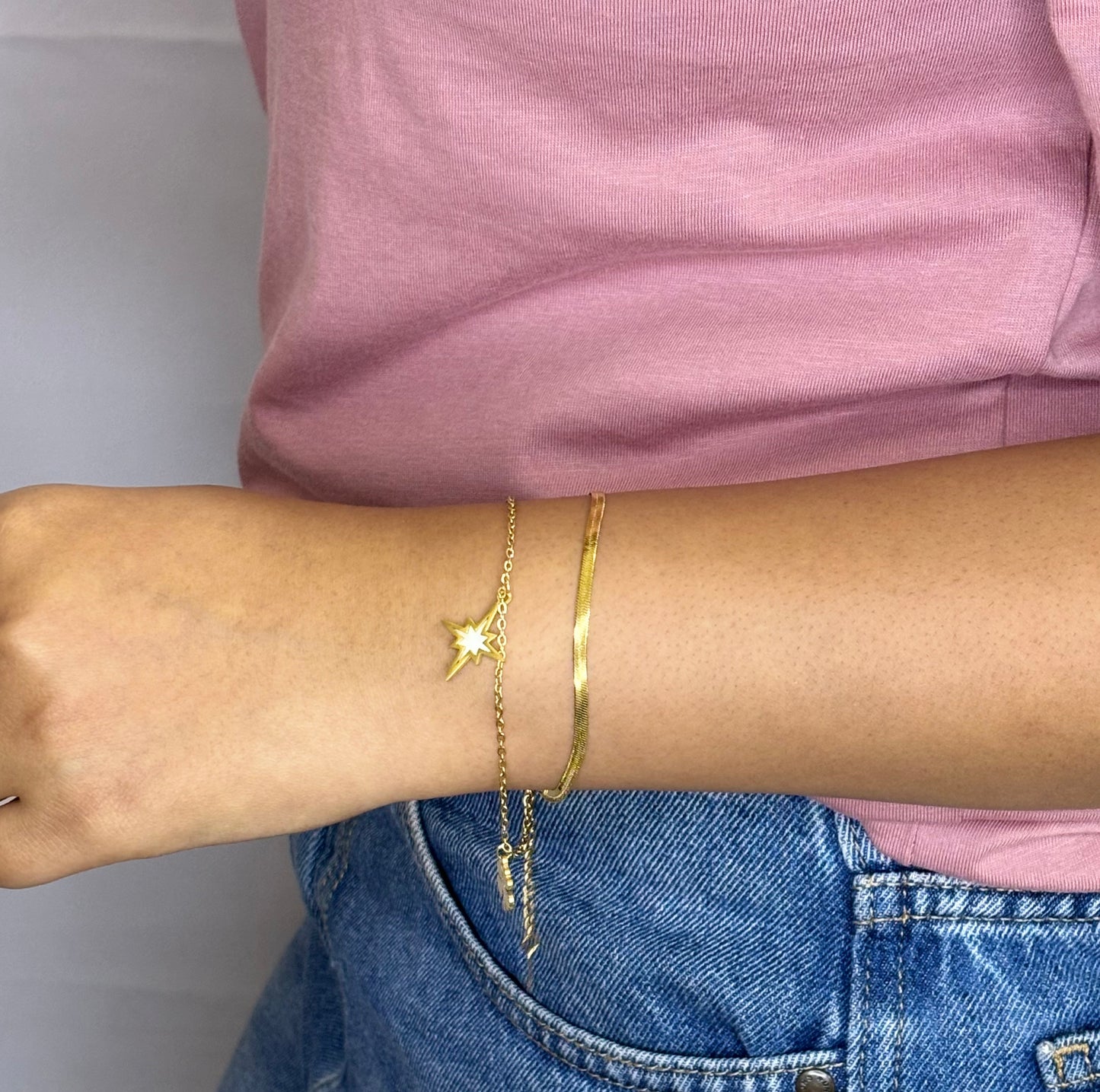 Star Glow 18k Gold Tone Bracelet