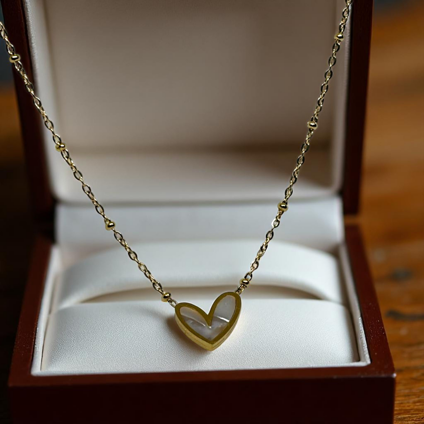 Gold-Tone Heart Necklace