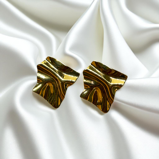18k Gold Tone Anti-tarnish Earrings