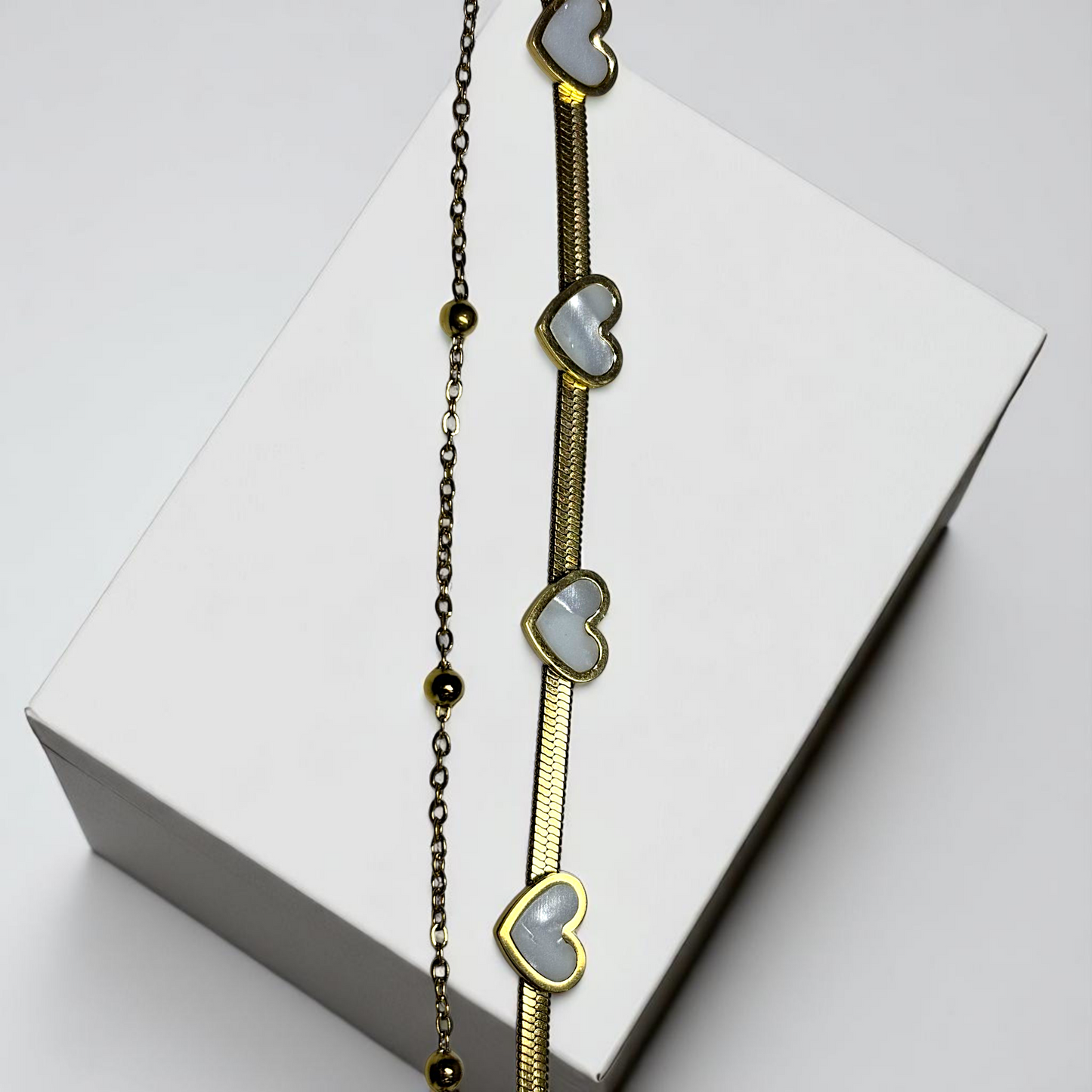Heart Glow 18k gold-tone bracelet