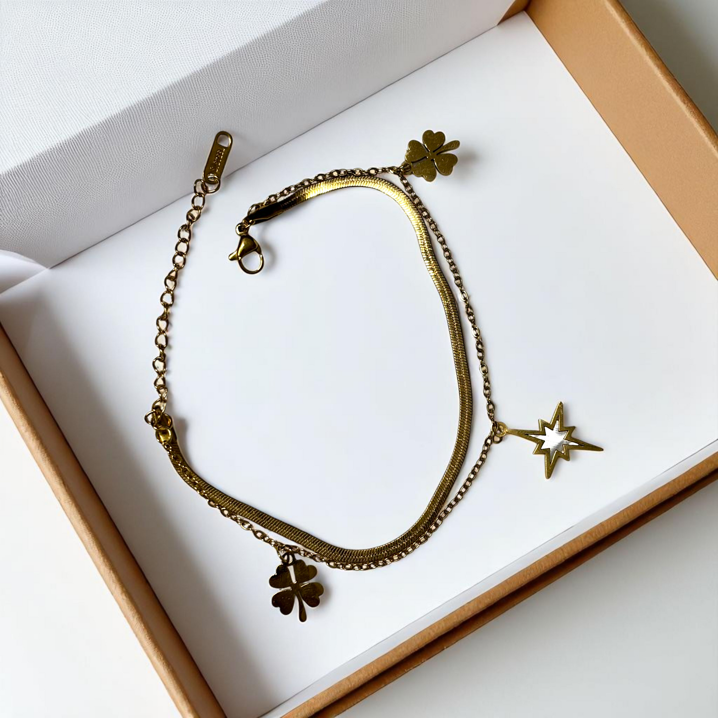 Star Glow 18k Gold Tone Bracelet