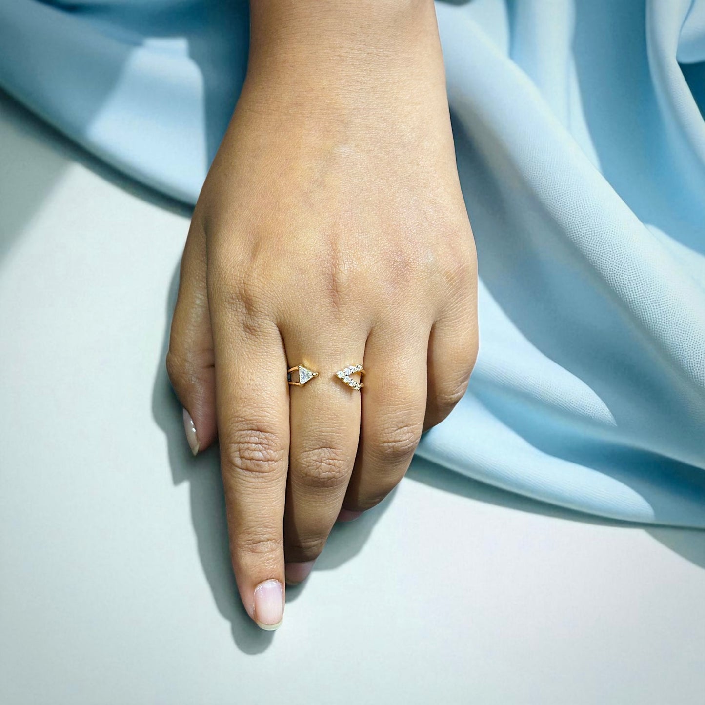Twin spark adjustable ring